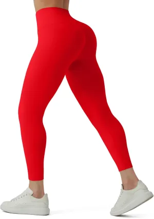 High Waisted Leggings for Women - No Front Seam Tummy Control Soft Yoga Pants for Workout Athletic Seamless Leggings