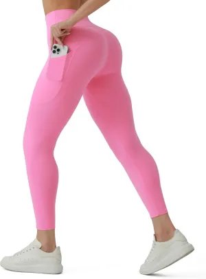 High Waisted Leggings for Women - No Front Seam Tummy Control Soft Yoga Pants for Workout Athletic Seamless Leggings