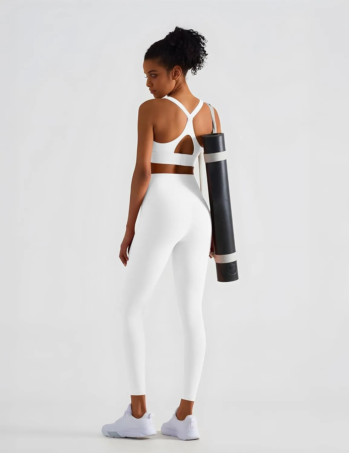 High Waisted Leggings for Women - No Front Seam Tummy Control Soft Yoga Pants for Workout Athletic Seamless Leggings