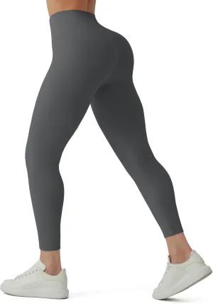 High Waisted Leggings for Women - No Front Seam Tummy Control Soft Yoga Pants for Workout Athletic Seamless Leggings