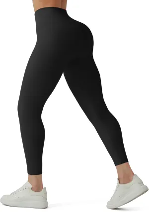High Waisted Leggings for Women - No Front Seam Tummy Control Soft Yoga Pants for Workout Athletic Seamless Leggings