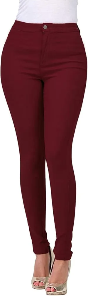 High Waisted-Rise Colored Jeans, Skinny Jeans for Women Stretchy High Waist Stretchy Classic Slimming Jeggings