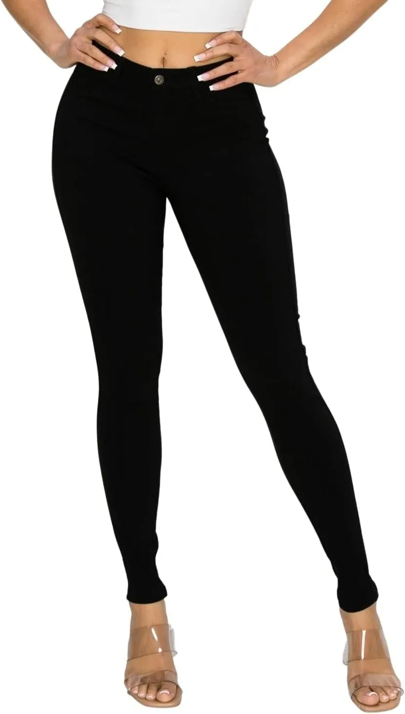 High Waisted-Rise Colored Jeans, Skinny Jeans for Women Stretchy High Waist Stretchy Classic Slimming Jeggings