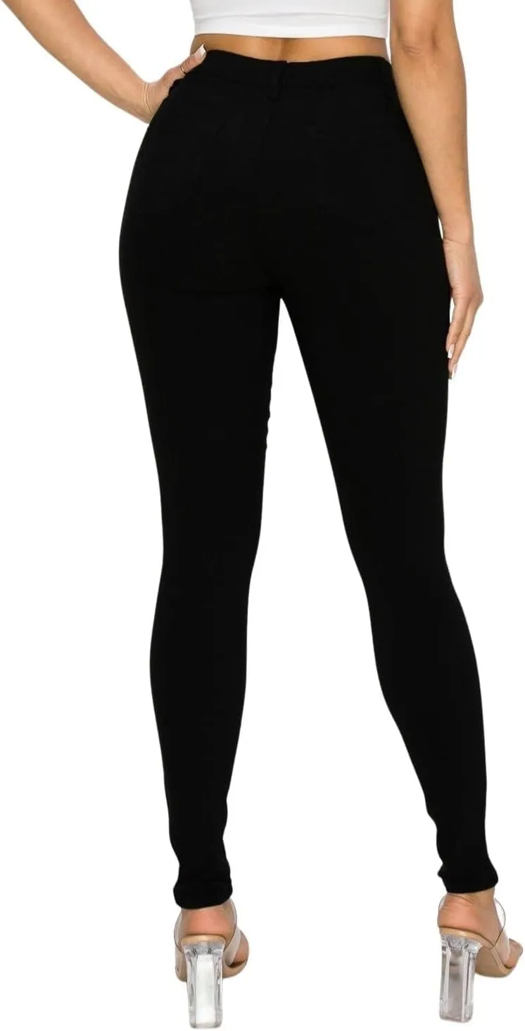 High Waisted-Rise Colored Jeans, Skinny Jeans for Women Stretchy High Waist Stretchy Classic Slimming Jeggings