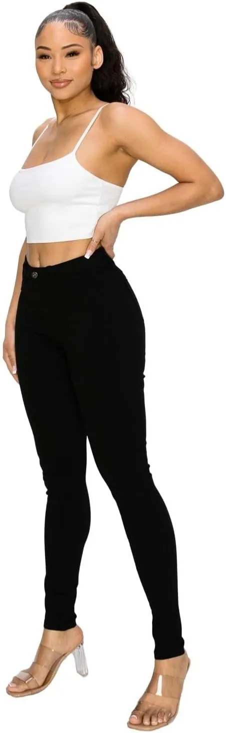 High Waisted-Rise Colored Jeans, Skinny Jeans for Women Stretchy High Waist Stretchy Classic Slimming Jeggings