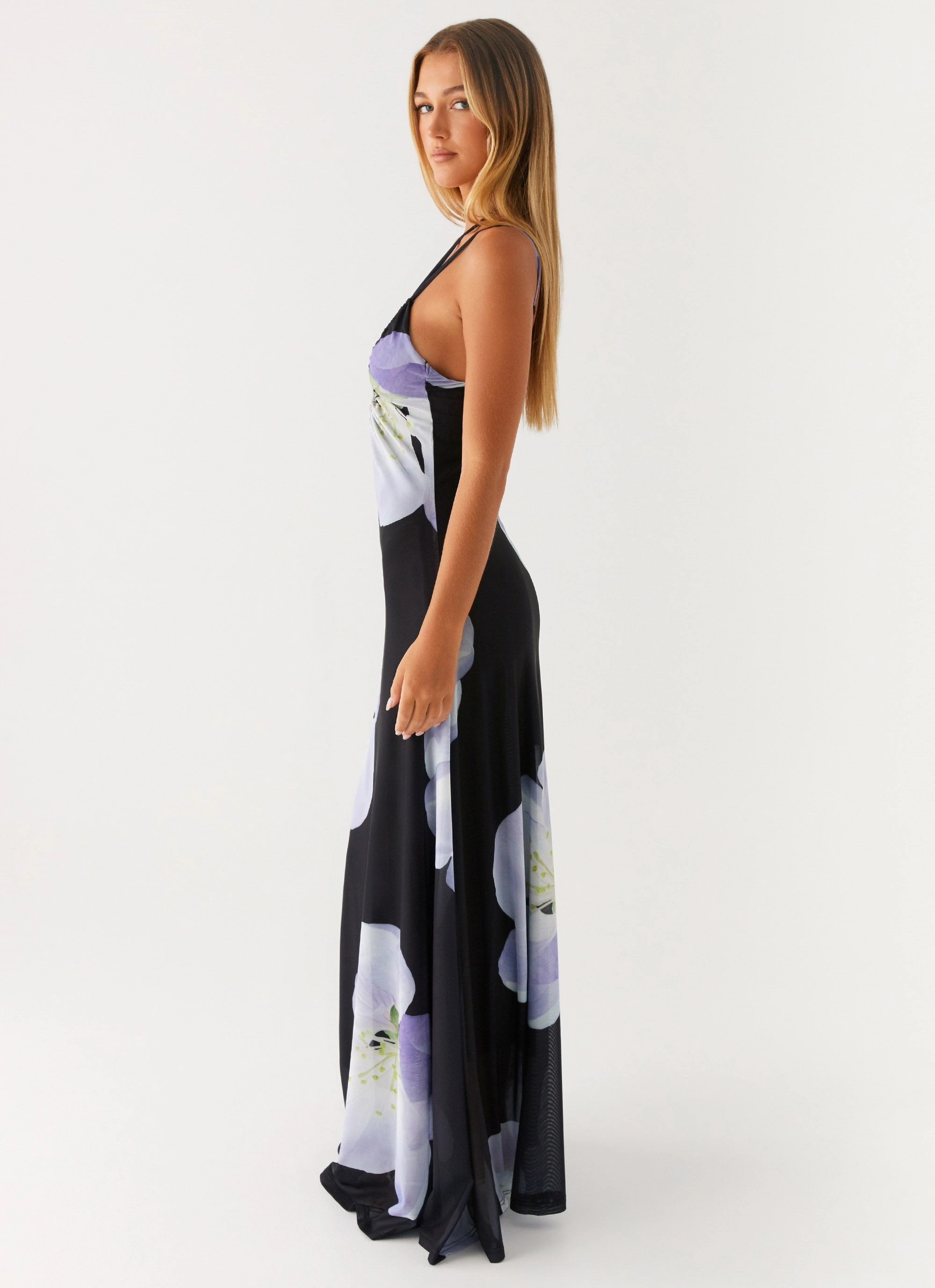 Day Chic Elegant Layers Enrika Maxi Dress - Flower Print