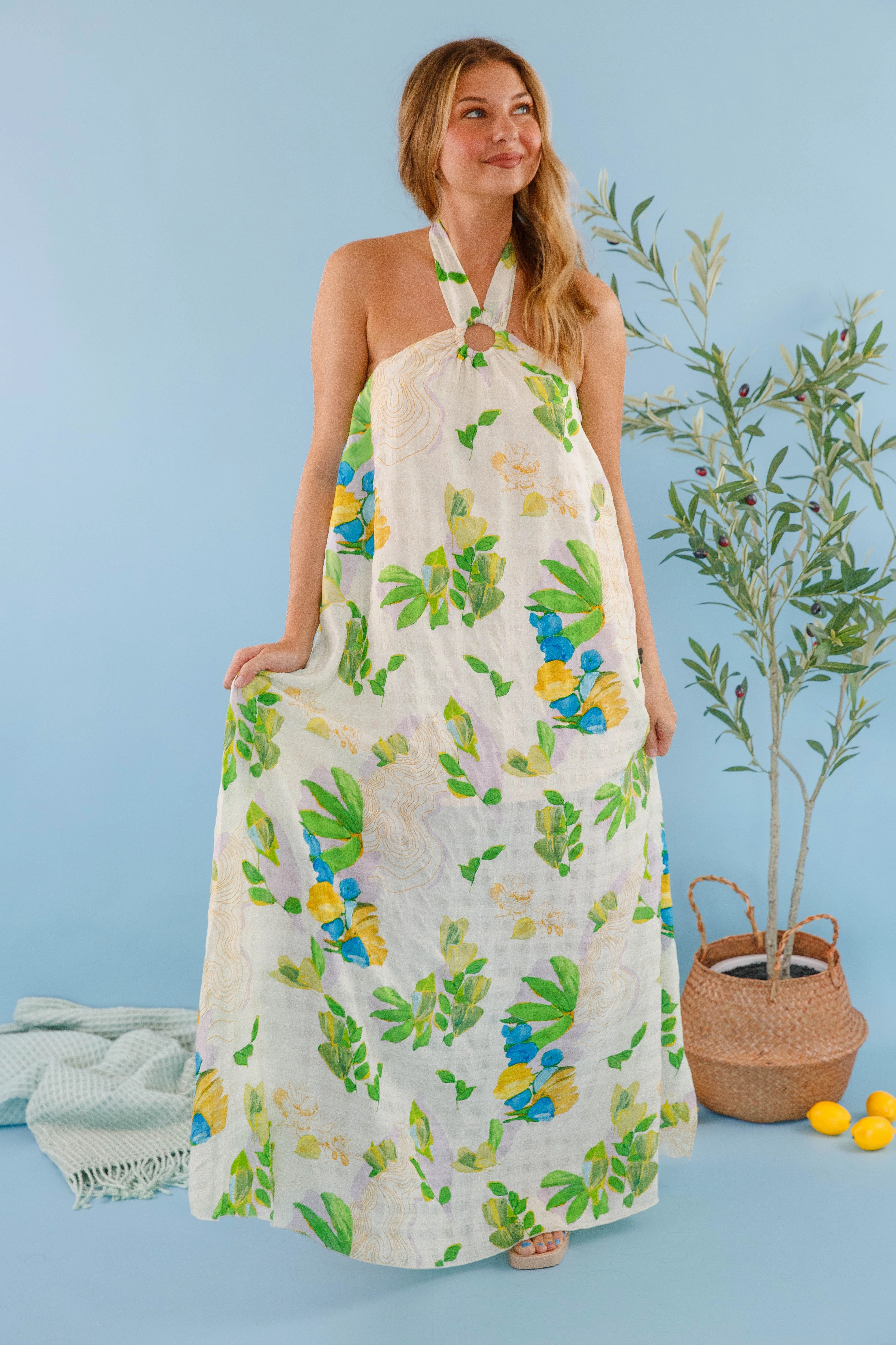 Make It Your Own Maxi Dress Cozy Layers