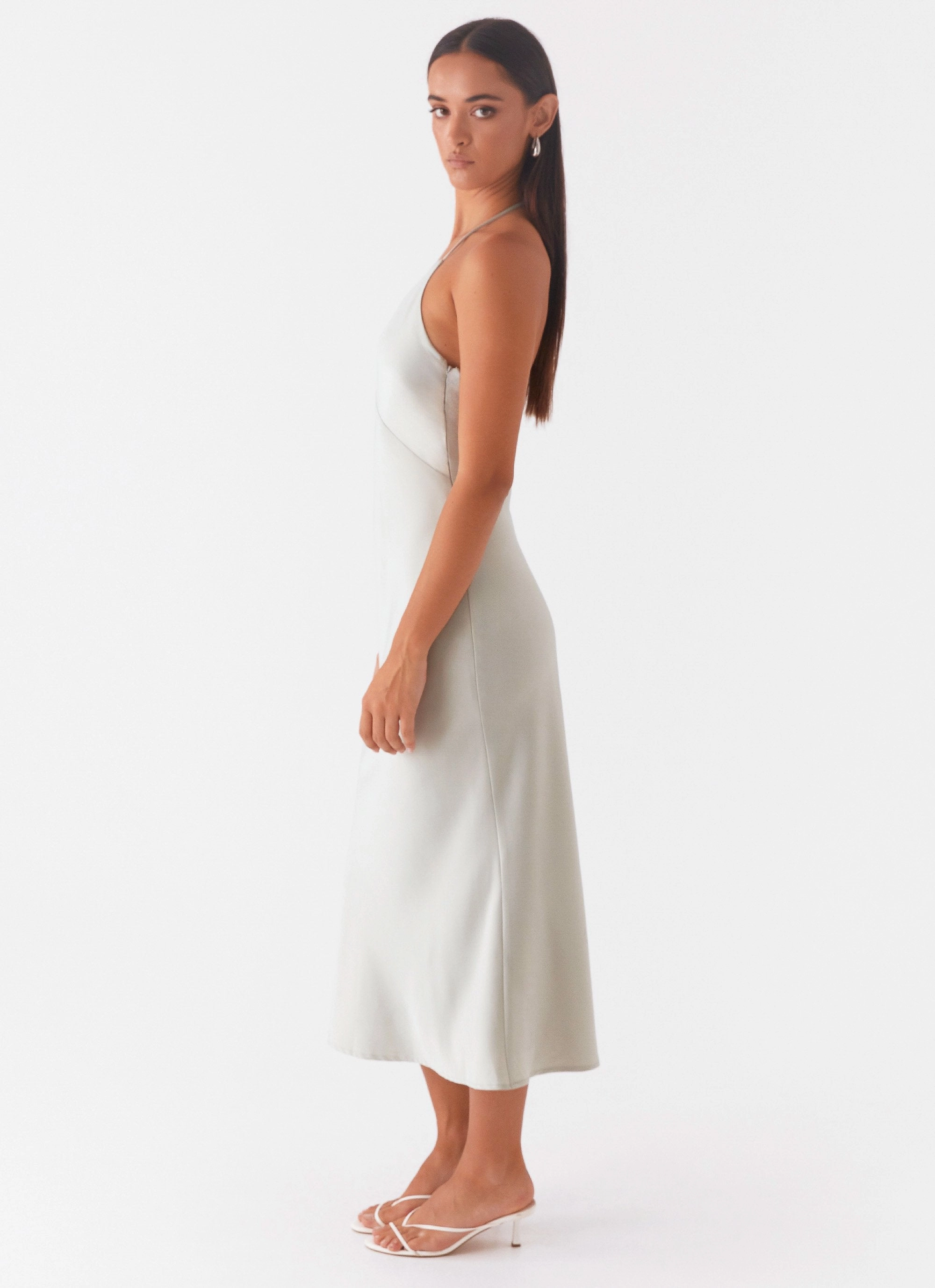 High Note Midi Dress - Sage Cute Glow Color Soft