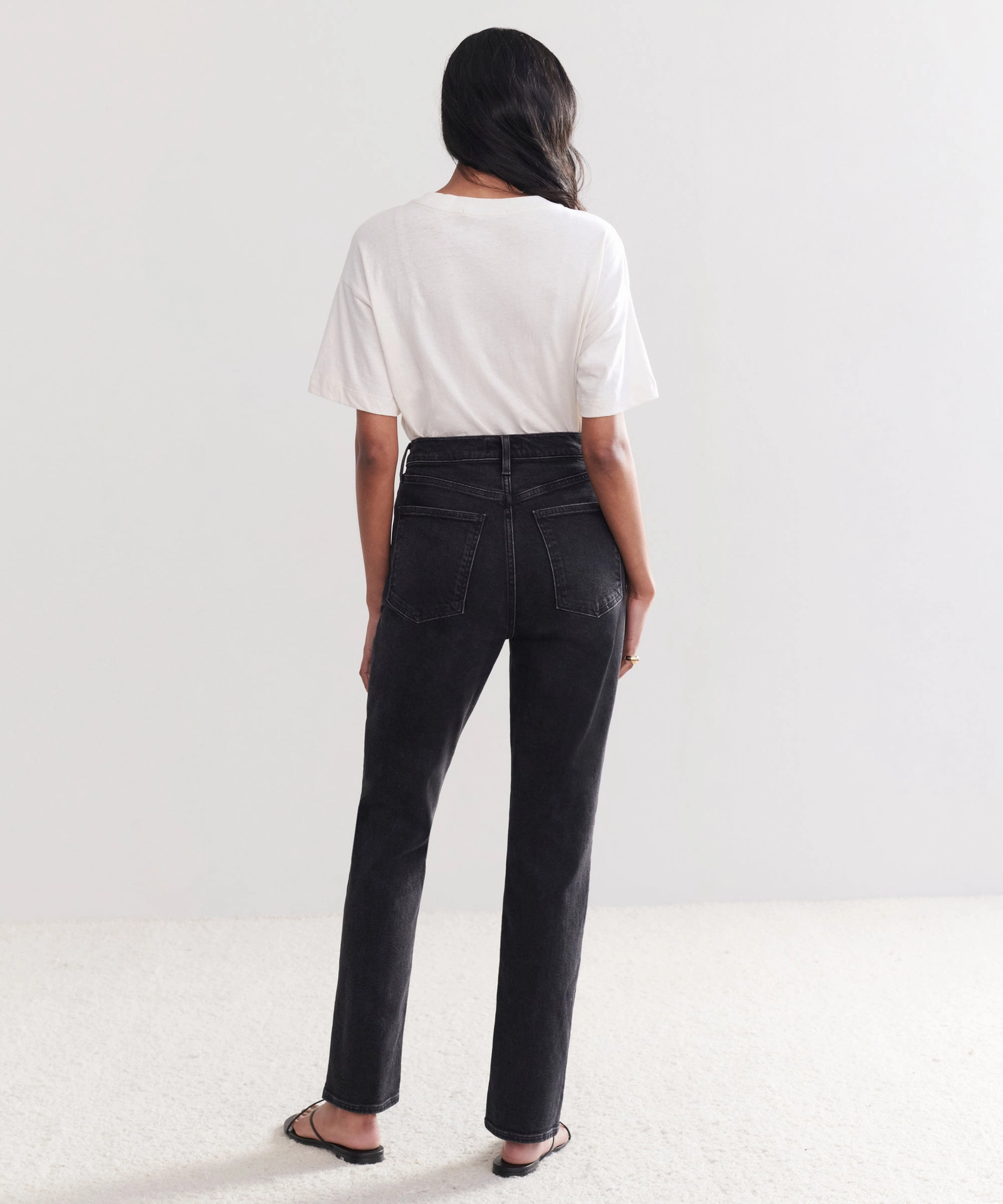 Base Layer Fashionable Cut High Rise Stovepipe Jean