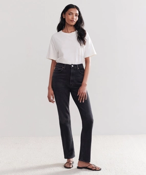 AbrasionResistantFabric High Rise Stovepipe Jean