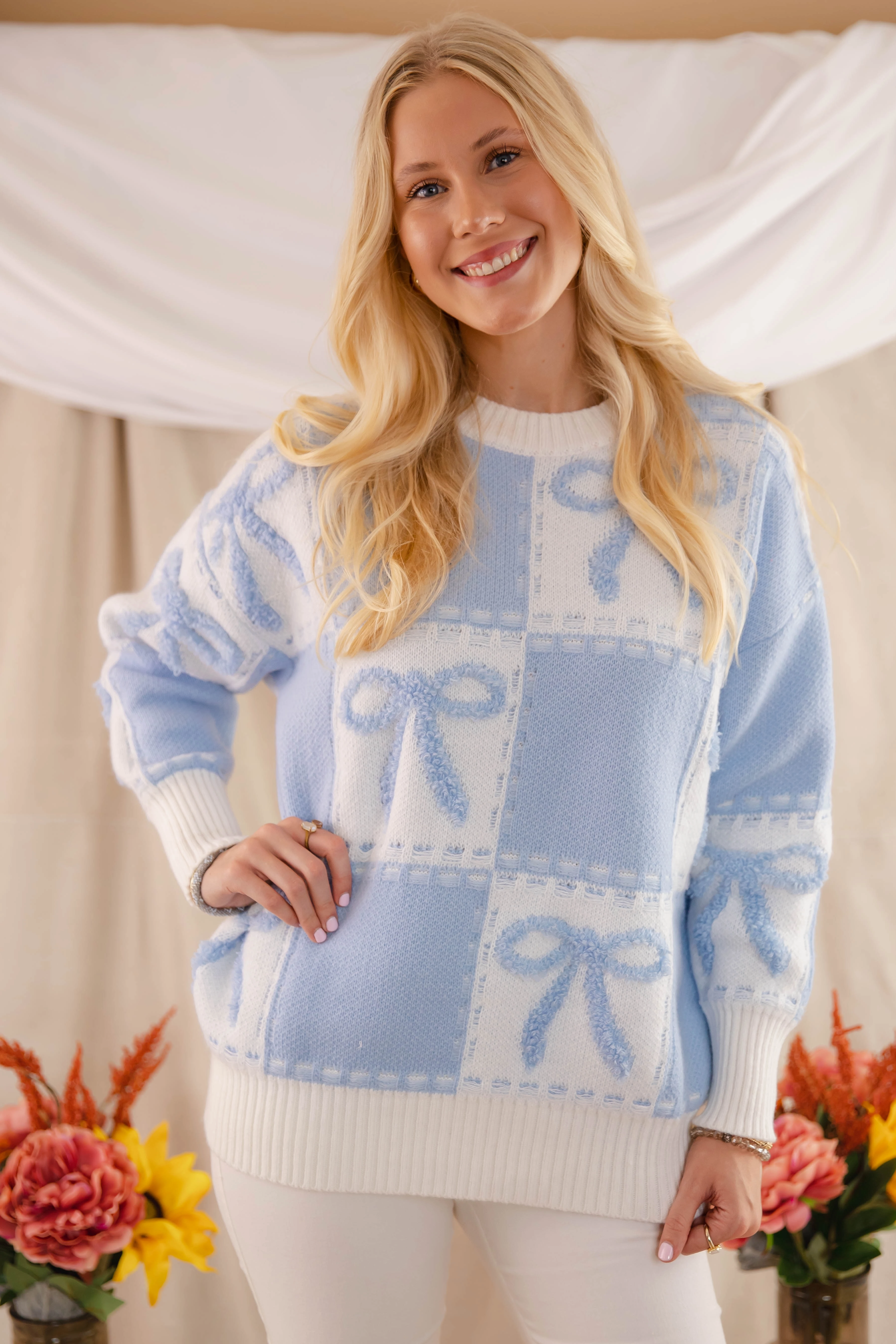 Reverseble Design SecurePockets Something Timeless Sweater-Blue