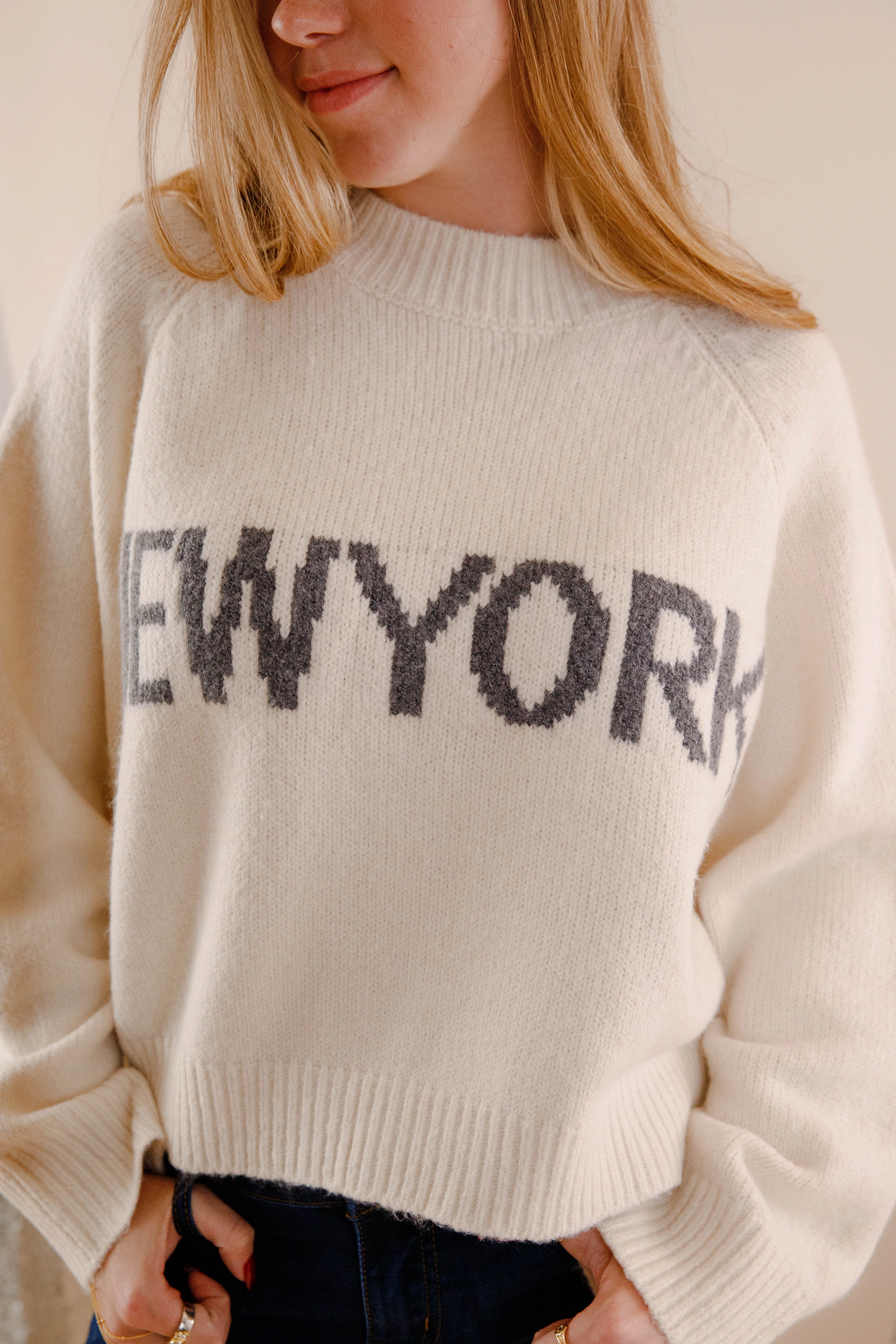 Summer Dress ArticulatedElbowShaping The Big City Sweater-New York