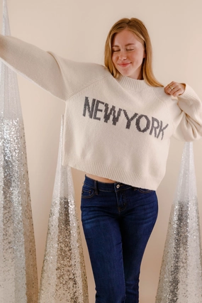 Flatlock Seam Technique The Big City Sweater-New York