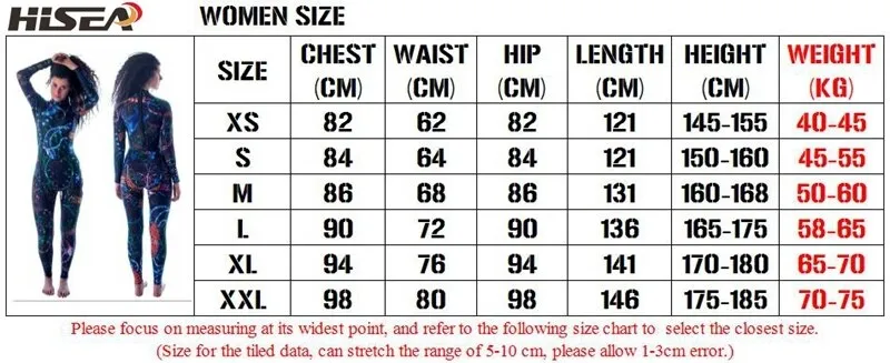 HiSEA Pattern Wetsuit - Women