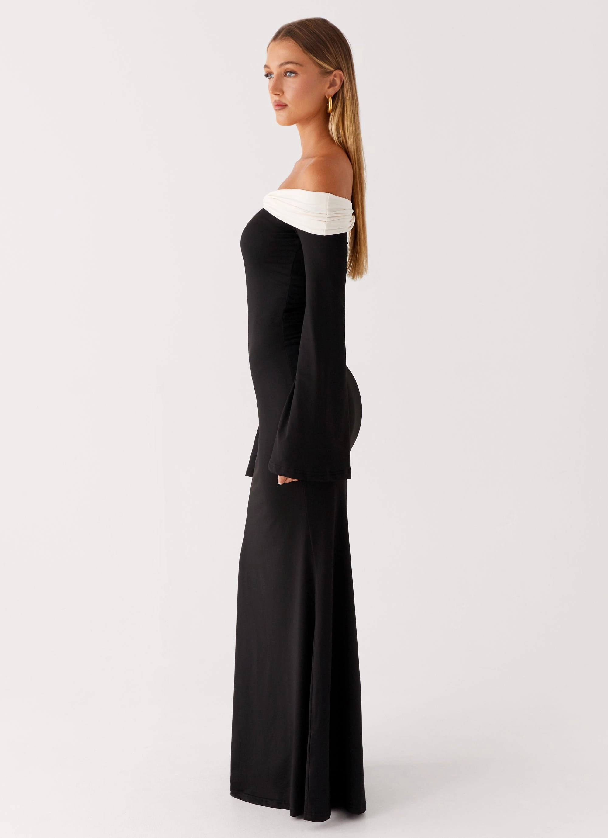 Hits Different Long Sleeve Maxi Dress - Black Fresh Look Wedding-Guest