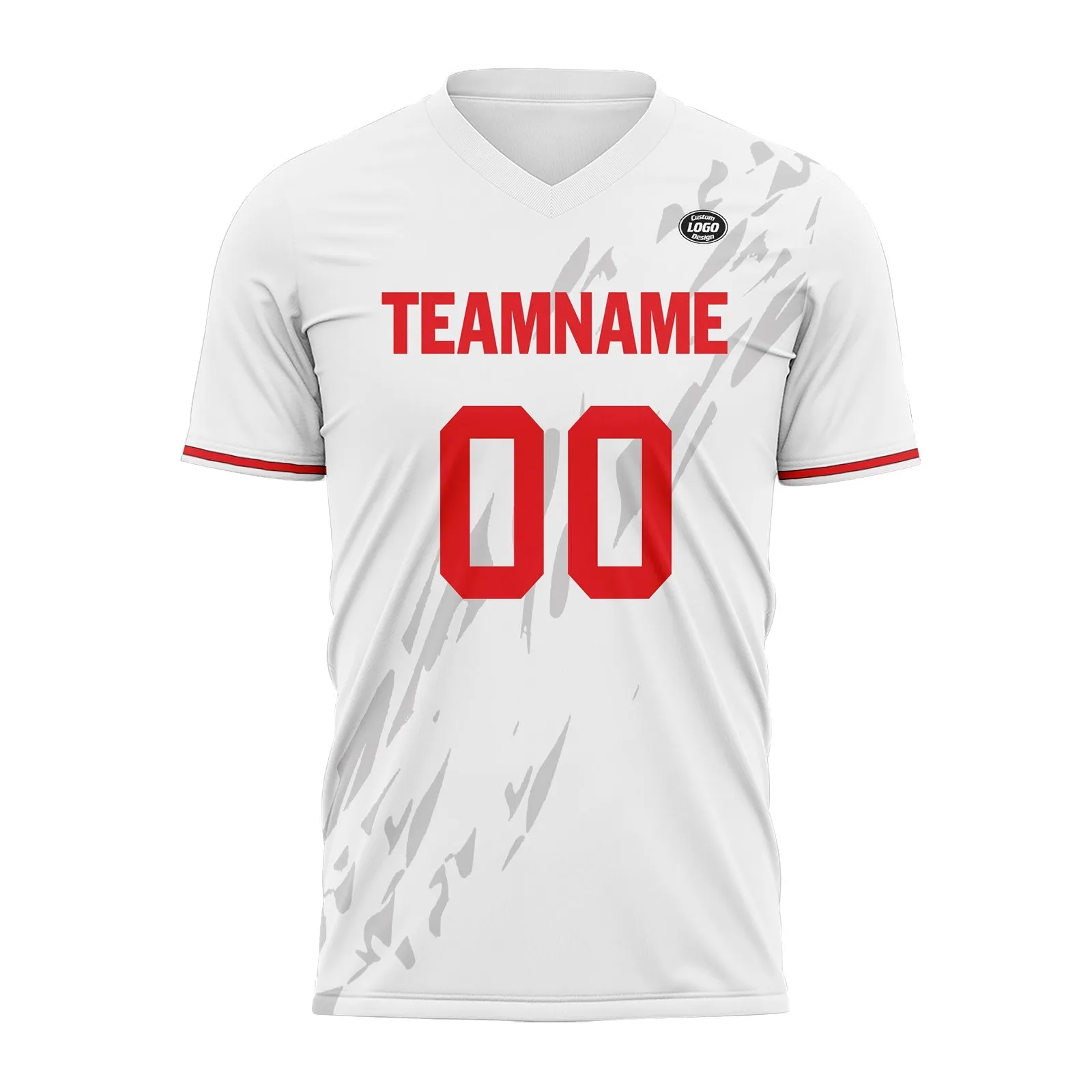Holiday Gifts,Custom White Gray Soccer Sets Jersey Personalized SCJ101-D28047