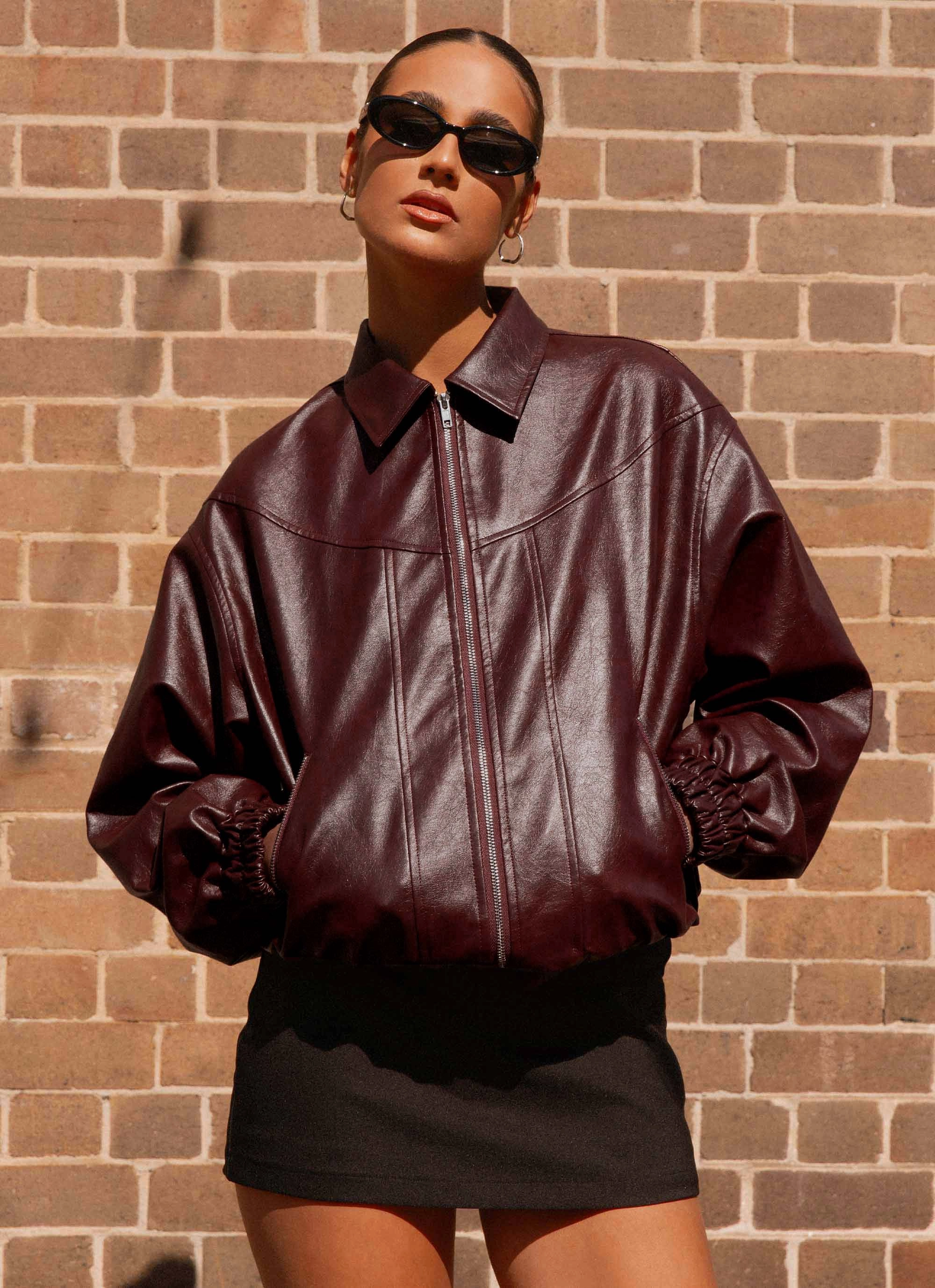 Holland Bomber Jacket - Wine All Season