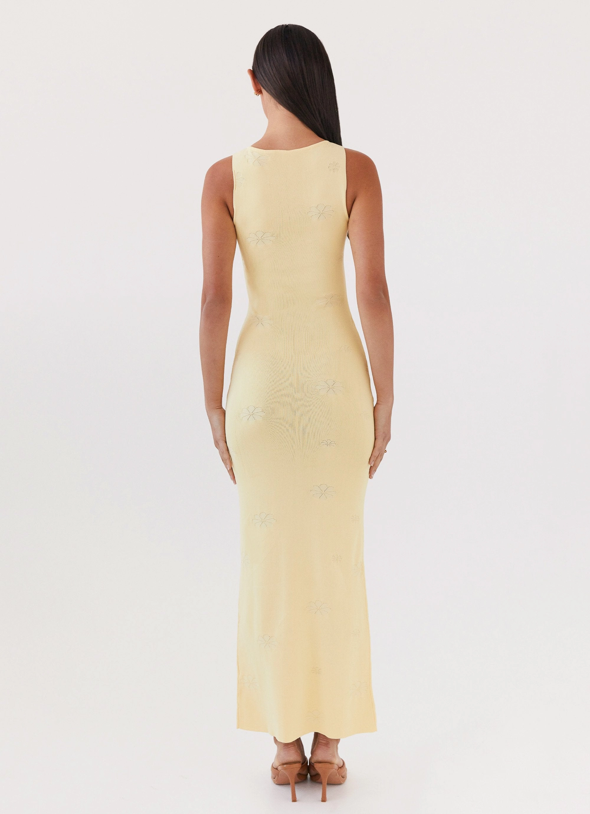 Easy Match Holly Knit Maxi Dress - Yellow