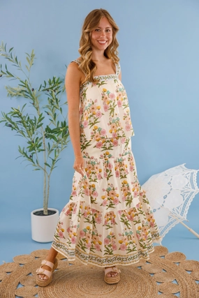 Stretchable Fabric Timeless Layers Hollycrest Midi Skirt
