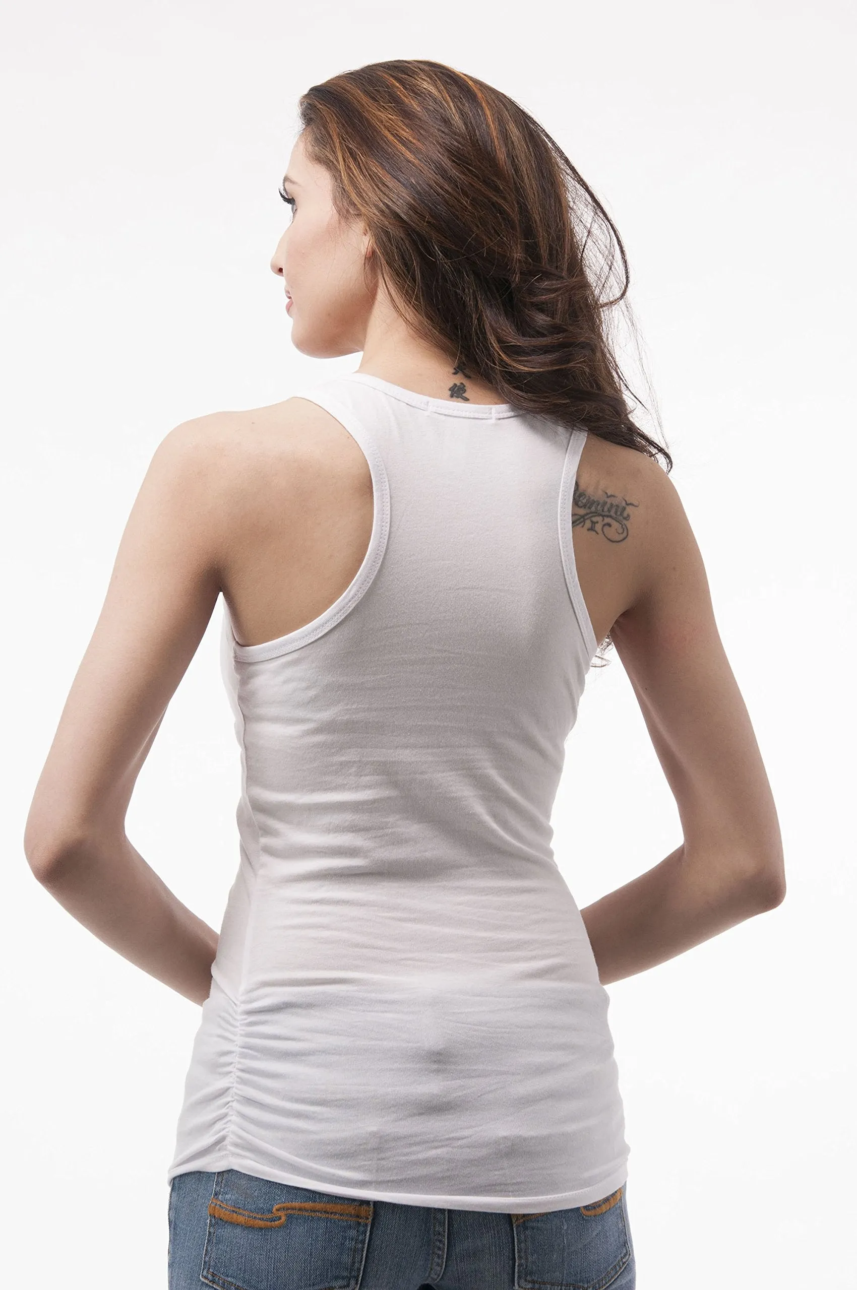 Hollywood Star Fashion Sleeveless Racer Back Tank Top