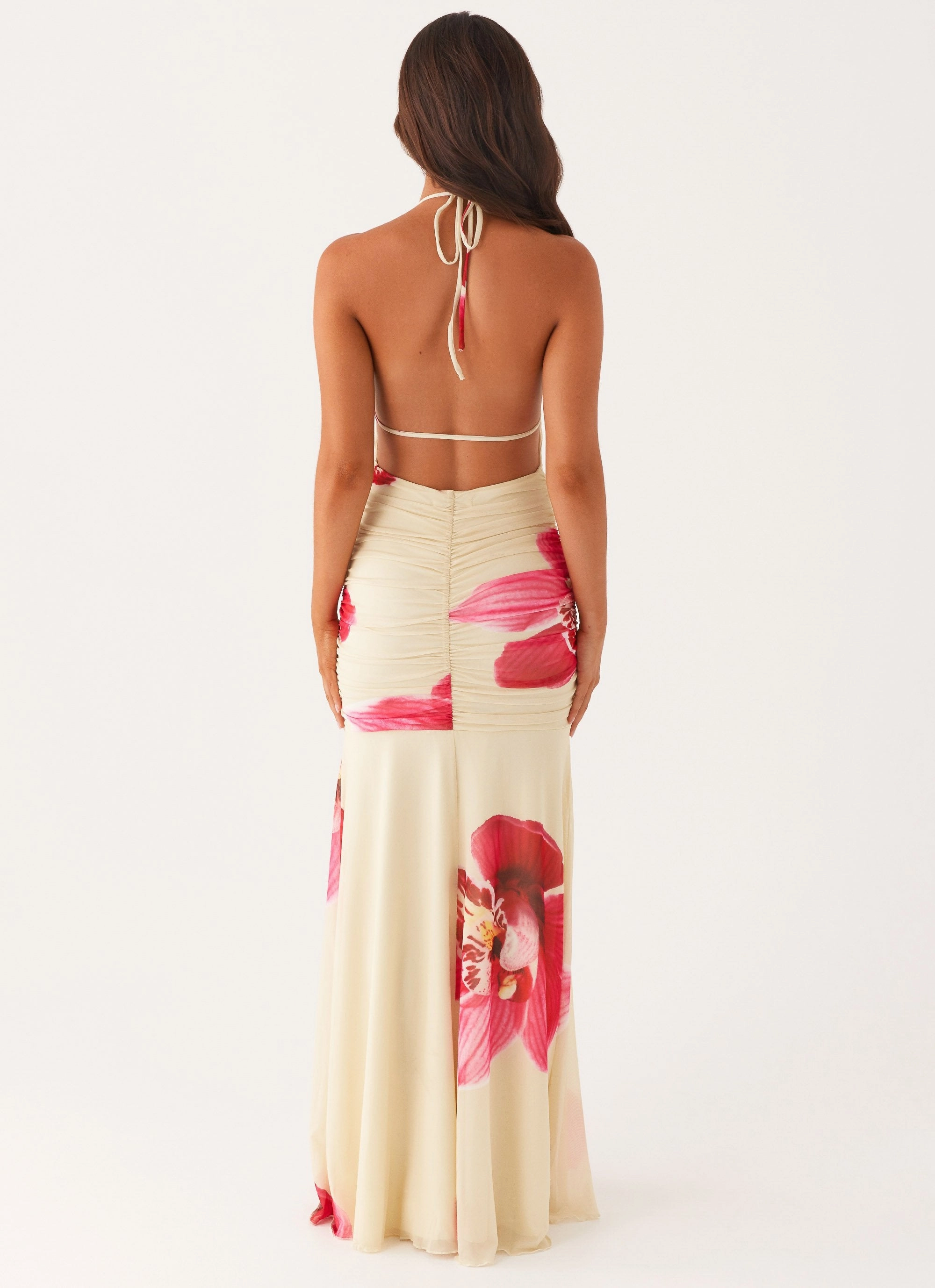 Effortless Touch confident look Hollywood Maxi Dress - Orchid Yellow