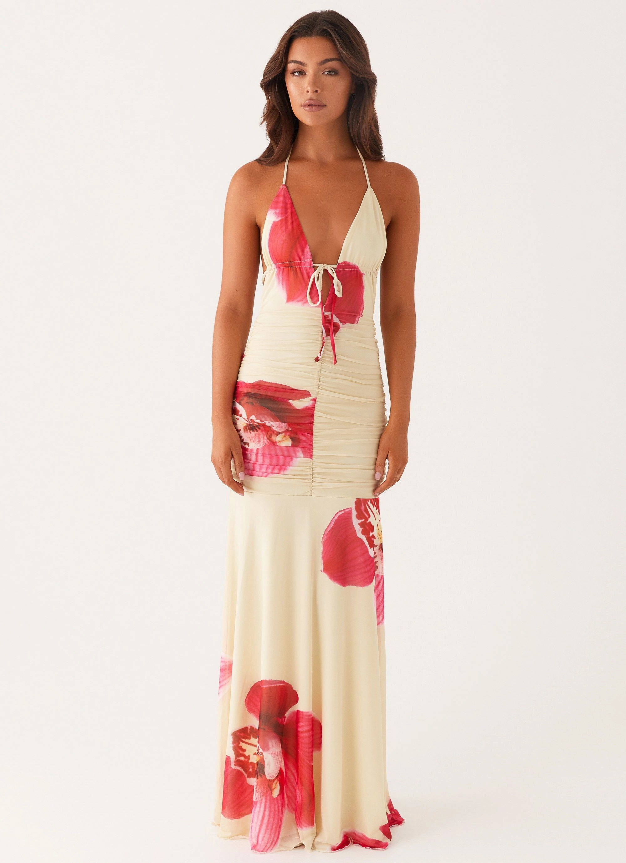 Hook-And-Eye Low Key Hollywood Maxi Dress - Orchid Yellow