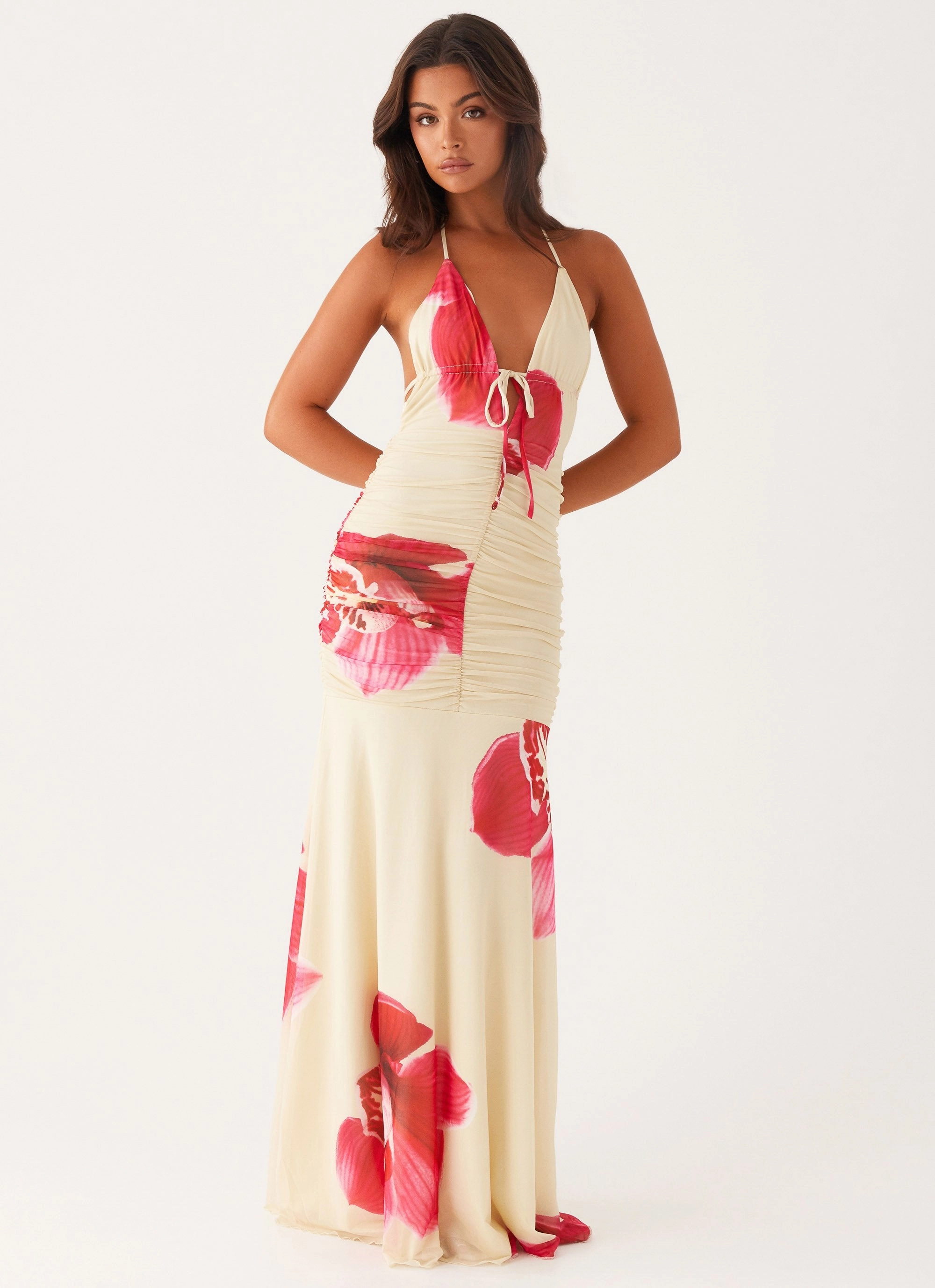Hollywood Maxi Dress - Orchid Yellow Lounge Outfit Fashion Layers