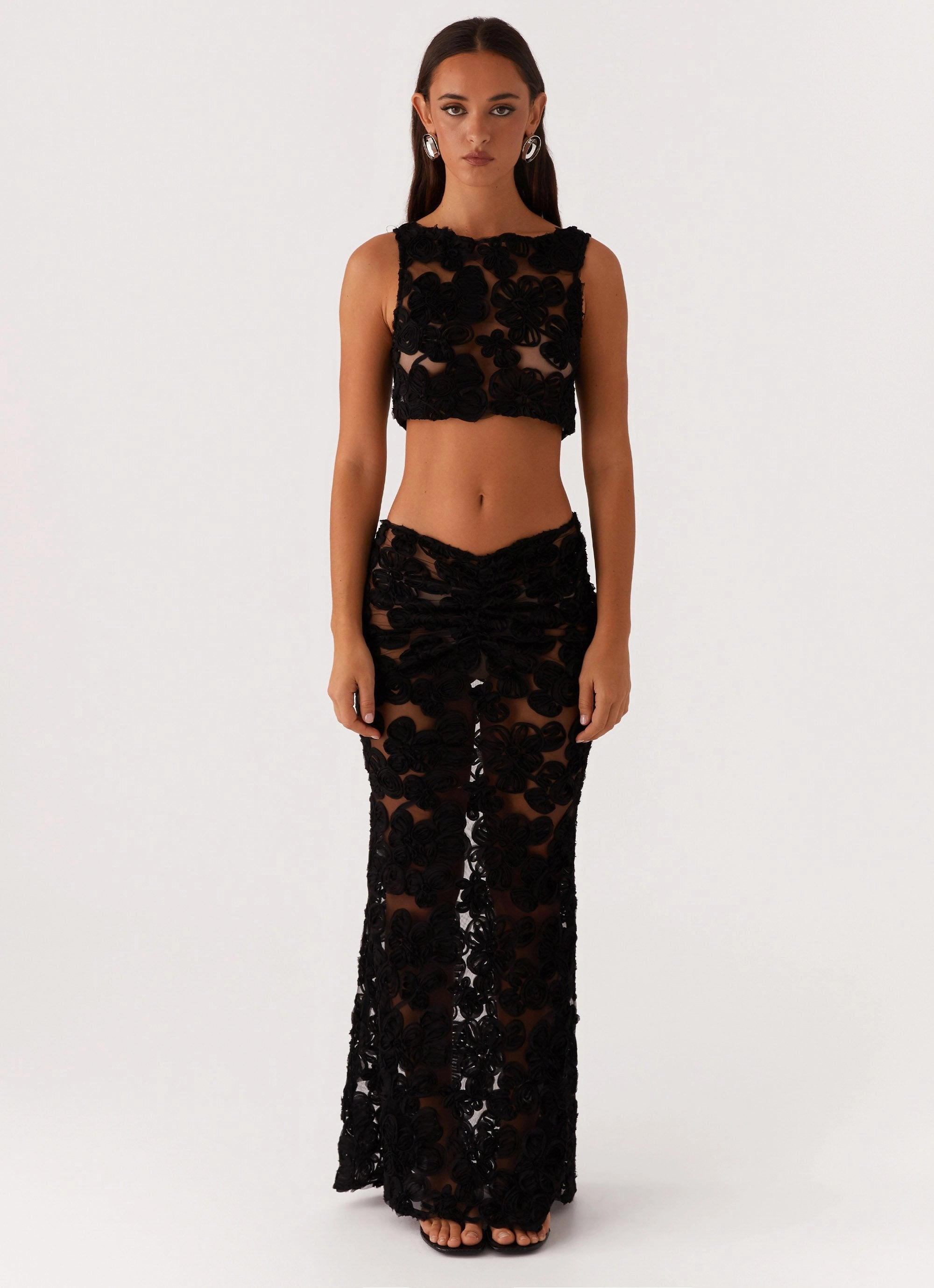 Fiorella Floret Top - Black Cozy Fit