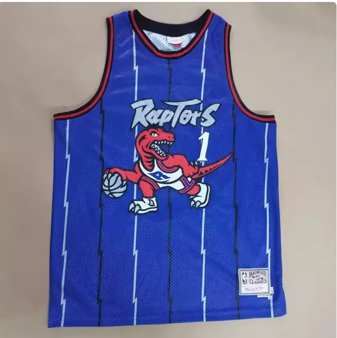 HOOPER FIKO RAPTOR LIN AND GRADY RETRO BASKETBALL JERSEYS