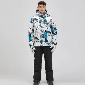 Hotian Men Insulated Skiing Snowboarding Jacket Soft Shell