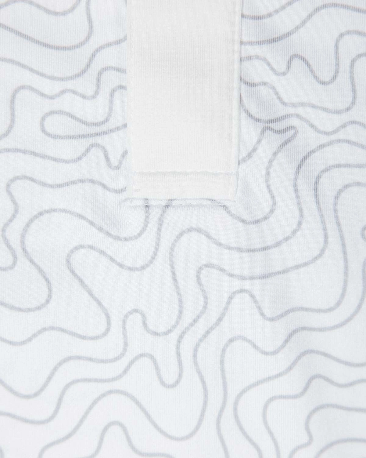 HyFlyers White Topo Polo Stretch Knit Fabric
