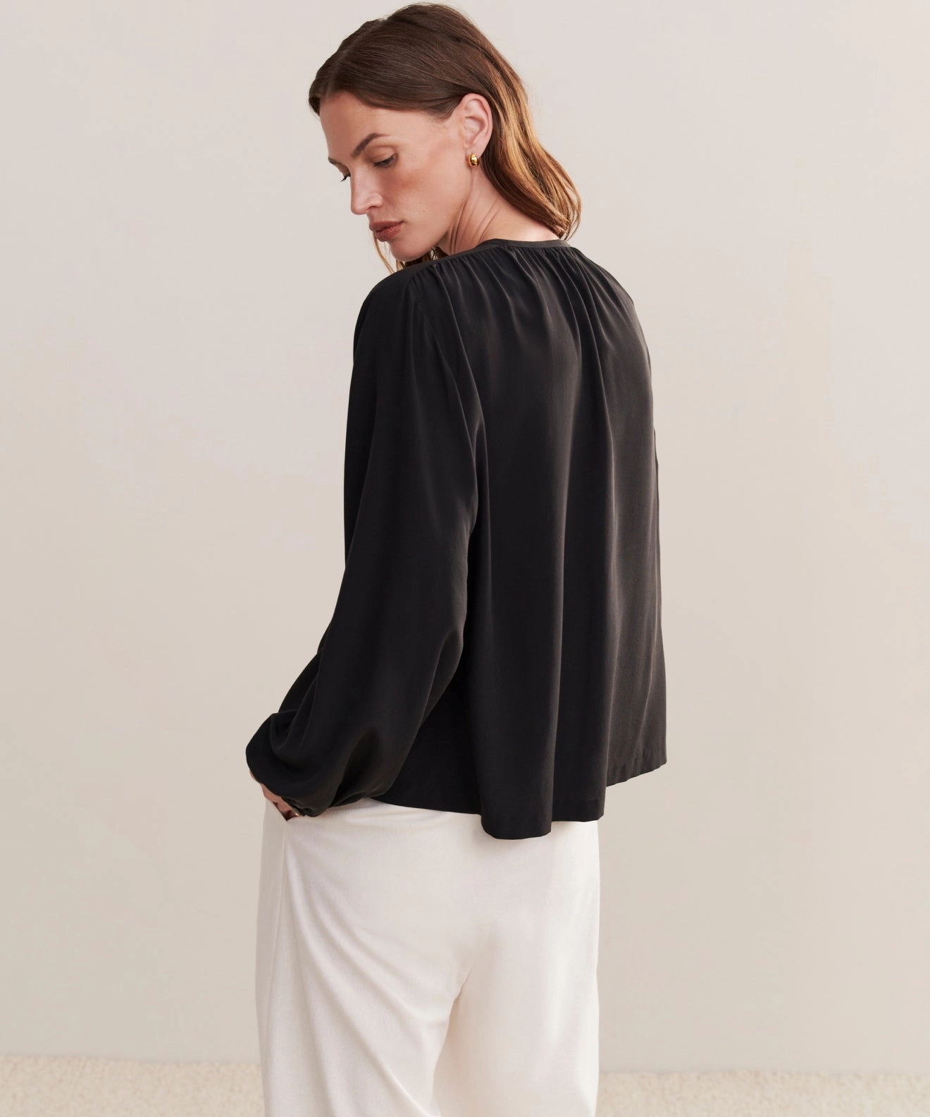 Breathable mesh panel Silk Sydney Top