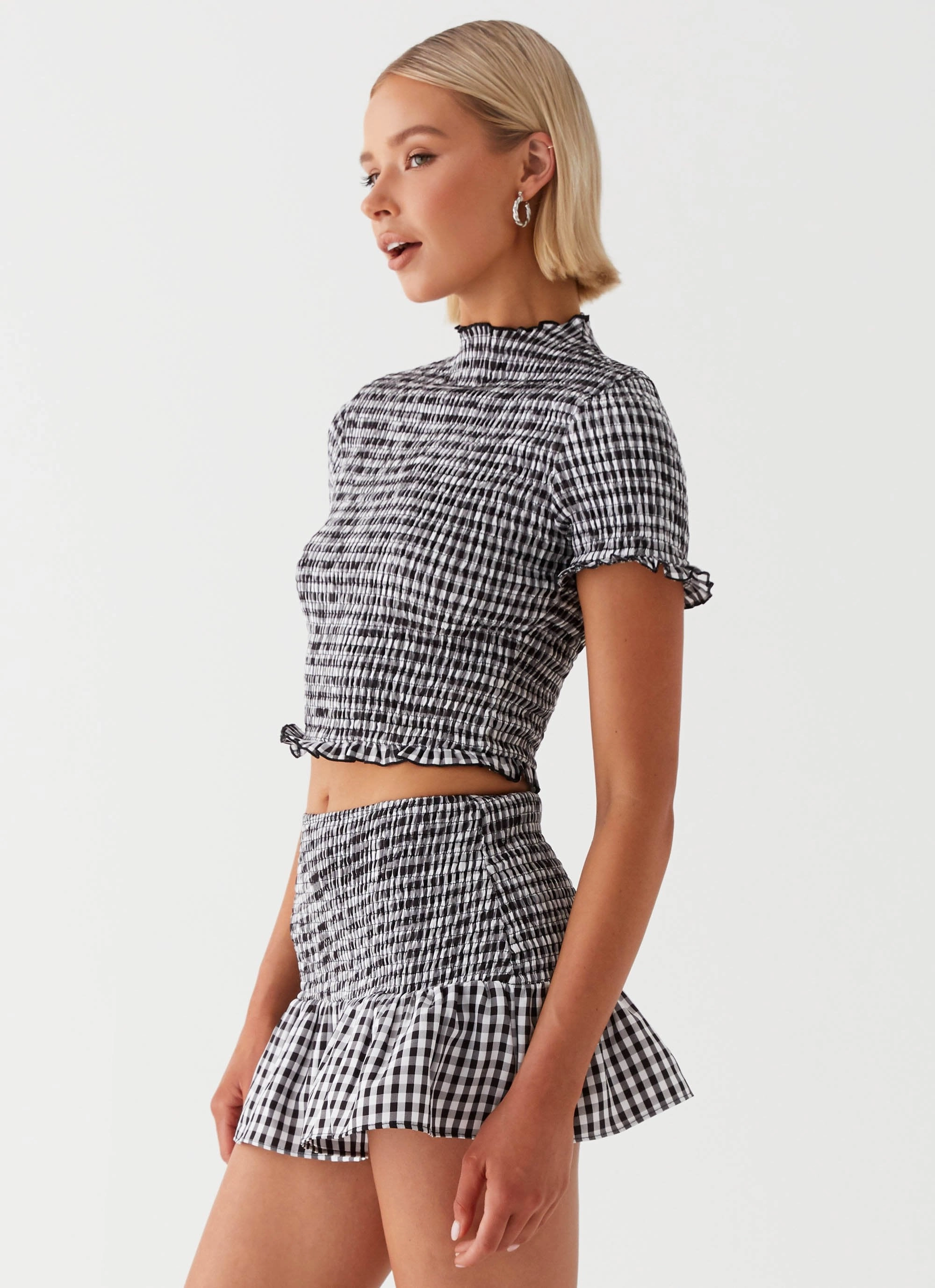 Sweetest Pie T-Shirt - Black Gingham SnagFreeKnit Soft Touch Blend