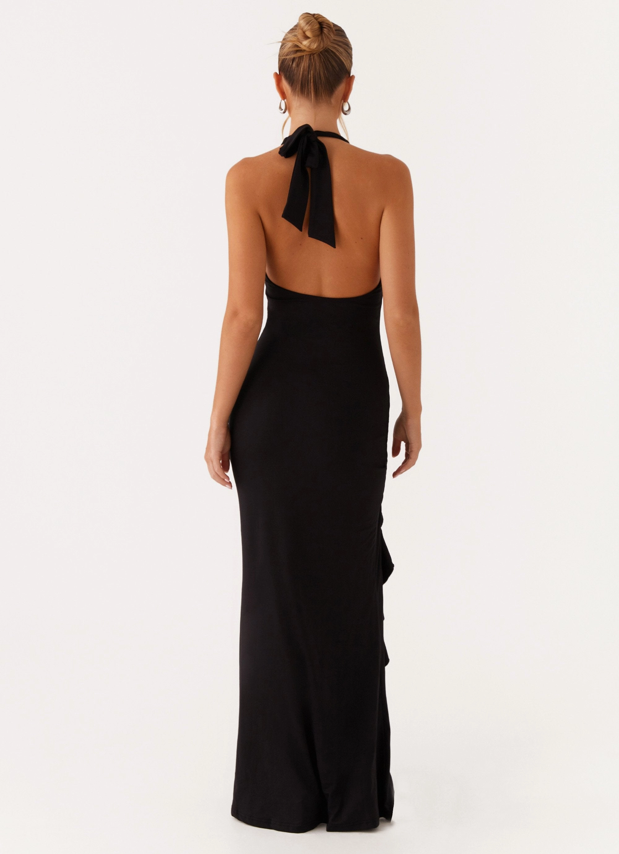 Charmed By You Maxi Dress - Black Coastal Soft