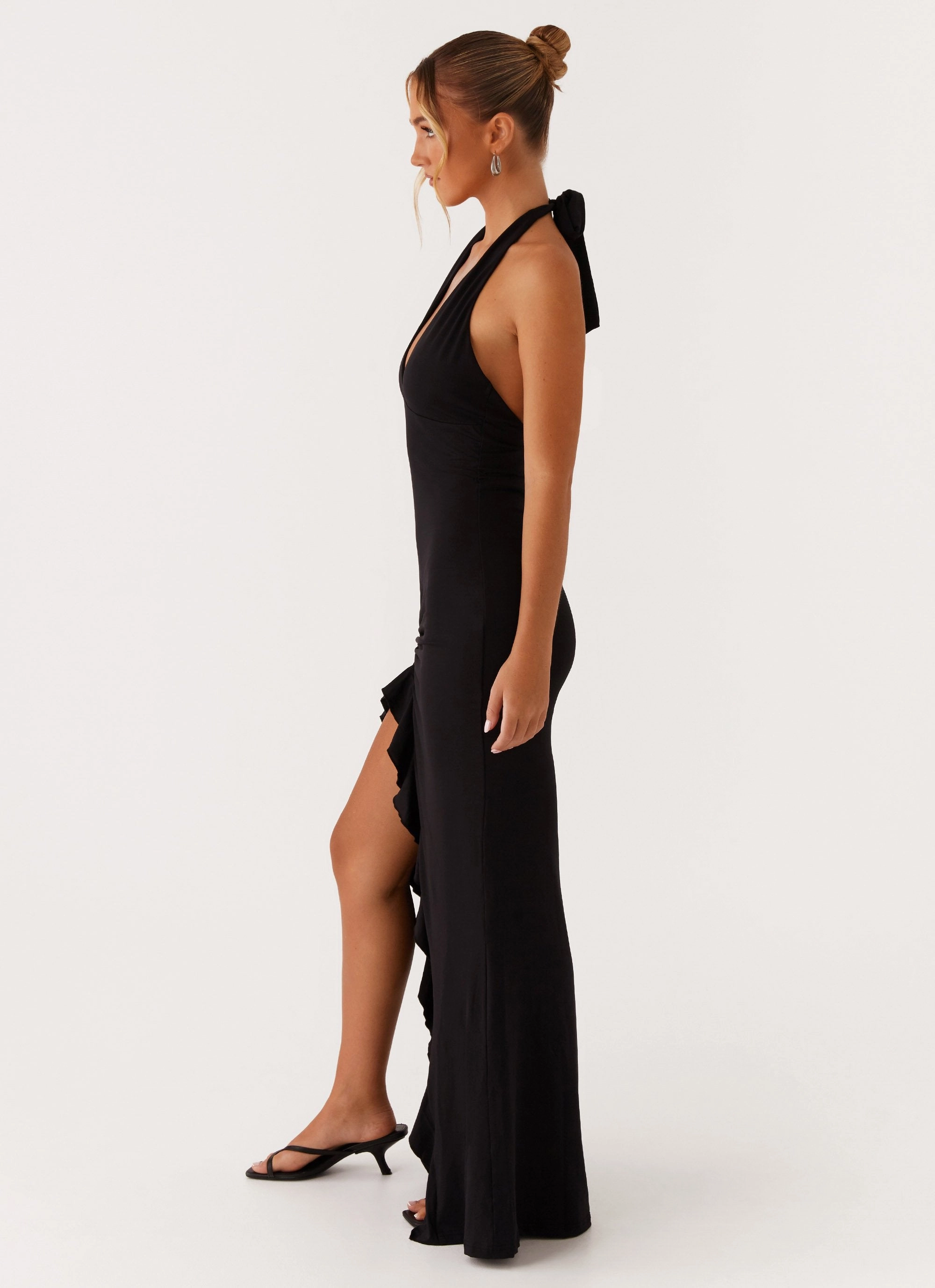 Clean Mood Silky Mood Charmed By You Maxi Dress - Black