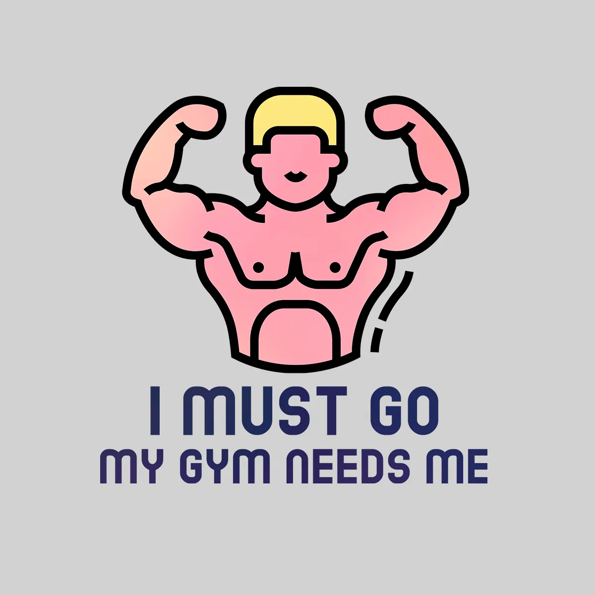 I Must Go - My Gym Need m Unisex Black Tank Top