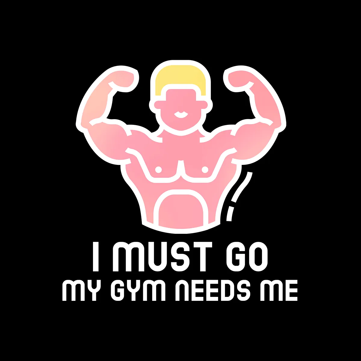 I Must Go - My Gym Need m Unisex Black Tank Top