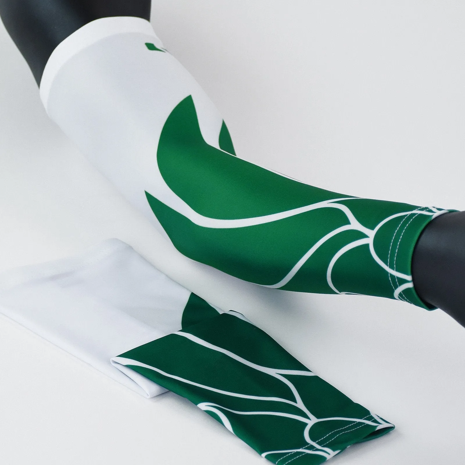 Icarus White and Green Arm Sleeve