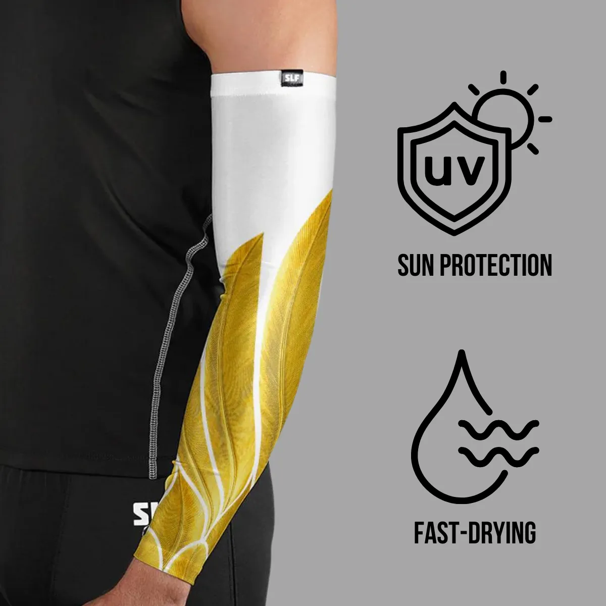 Icarus White Gold UV Arm Sleeves (pair)