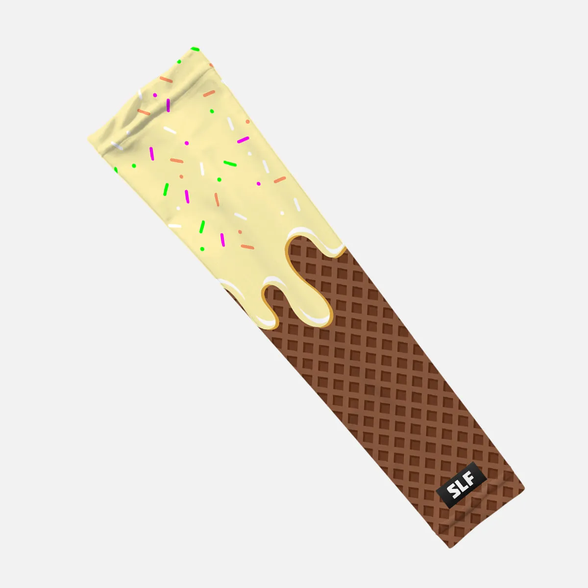 Ice Cream Cone Pale Yellow Kids Arm Sleeve