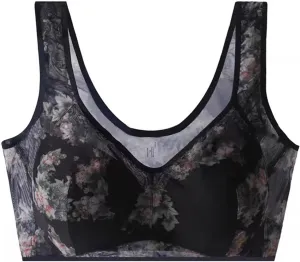 Ice Silk Lace Cooling Comfort Bras Seamless Push Up Bras for Older Women Breathable and Wireless Underwear