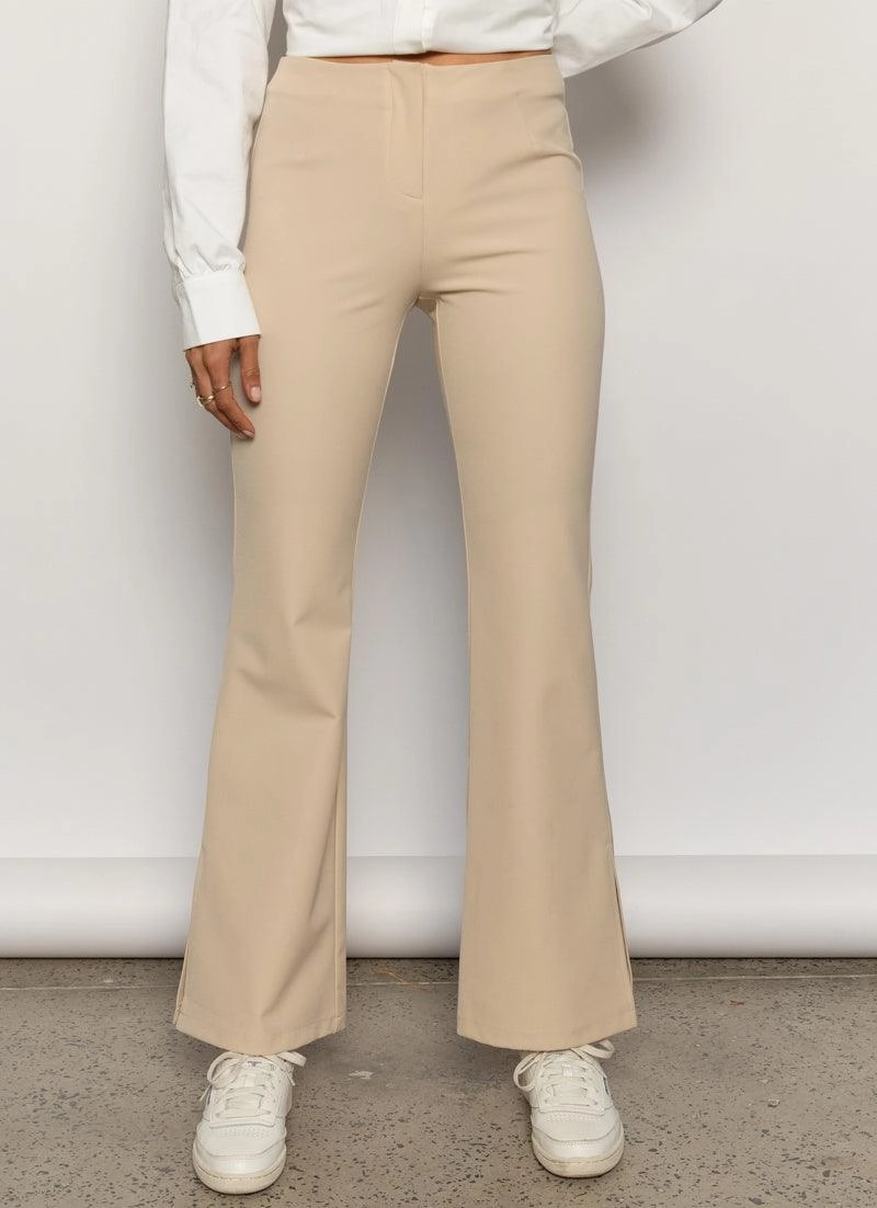 Ice Glider Pants - Beige Minimalist Design