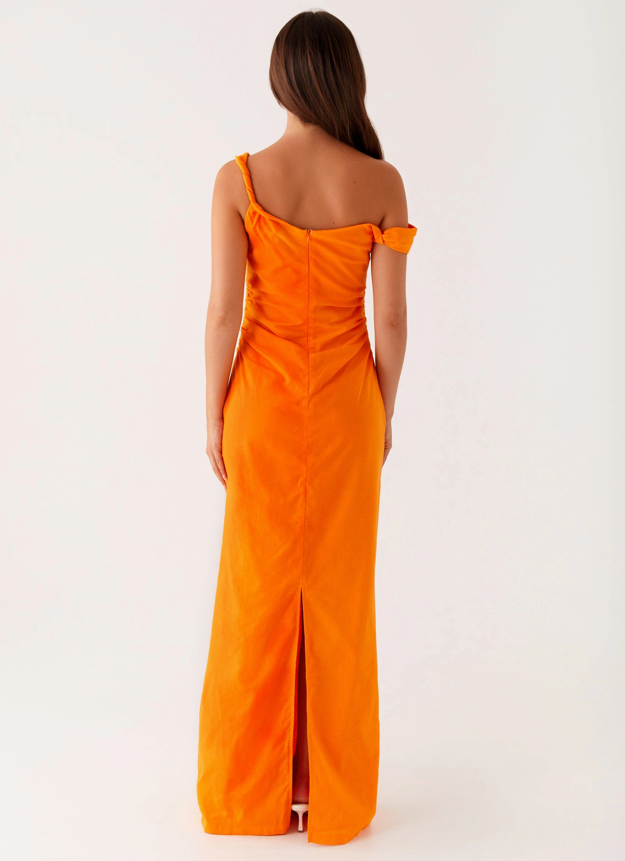 Love Energy Minimalist Elegance Ignite Maxi Dress - Orange