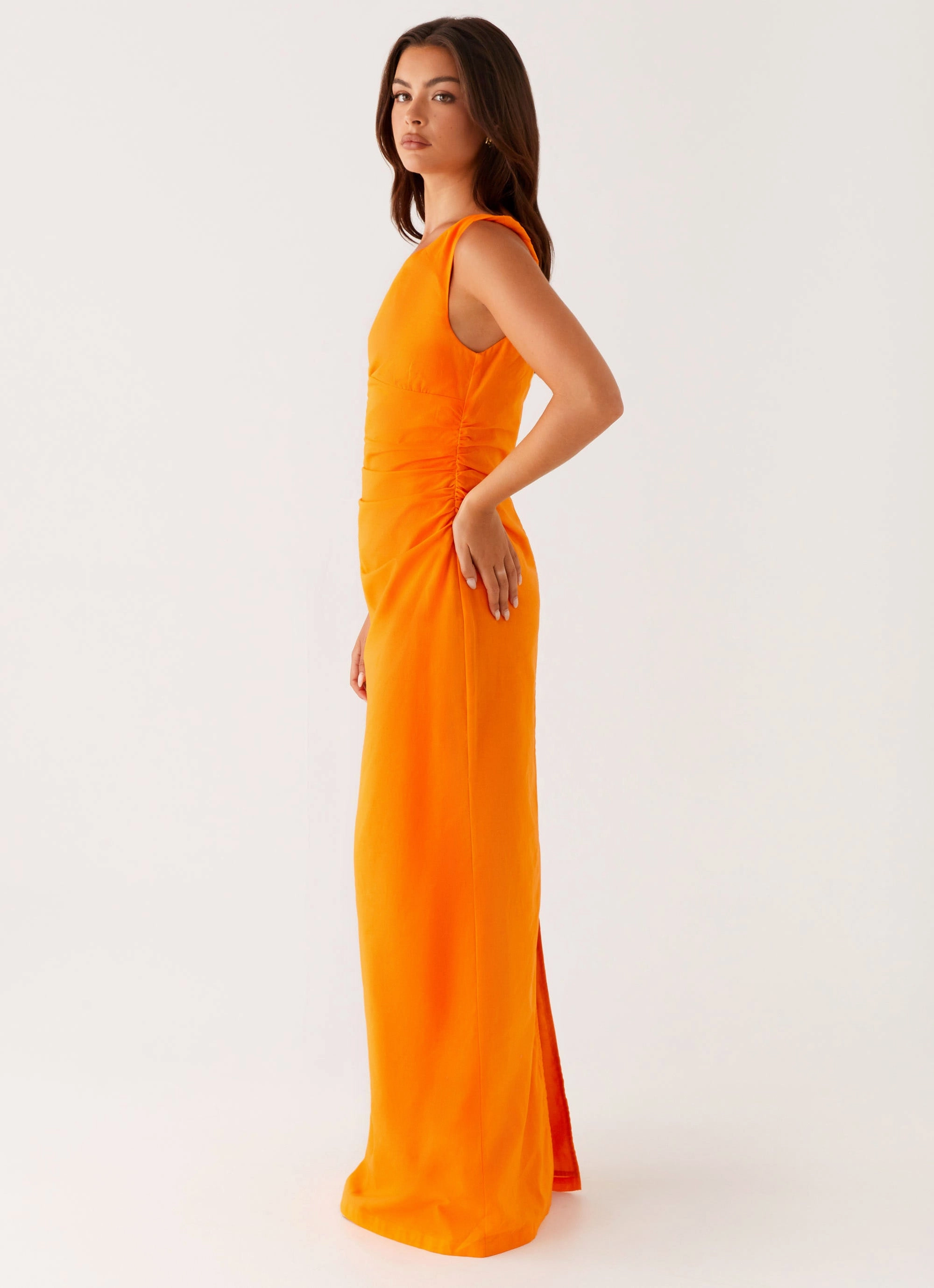 Ignite Maxi Dress - Orange Clean Grace Padded-Bust
