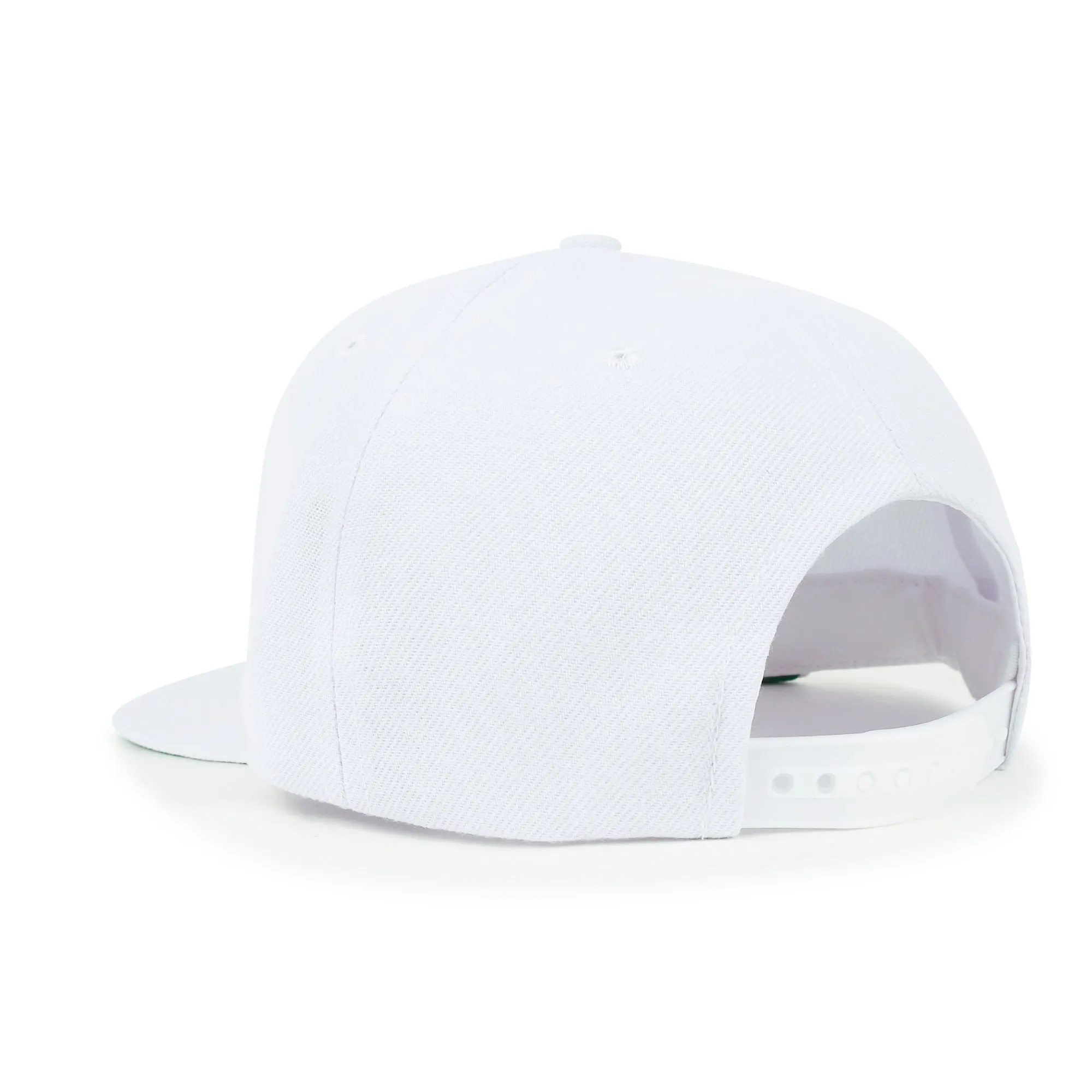 ililily 10 Bulk Pack Blank Six Panel Flat Bill Baseball Cap Basic Trucker Hat