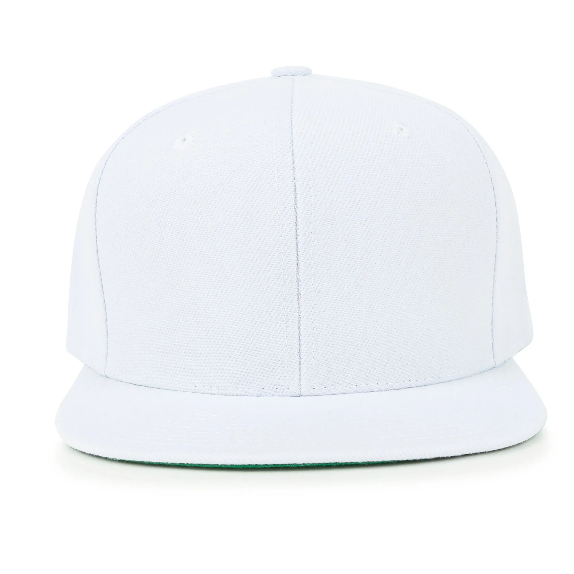 ililily 10 Bulk Pack Blank Six Panel Flat Bill Baseball Cap Basic Trucker Hat
