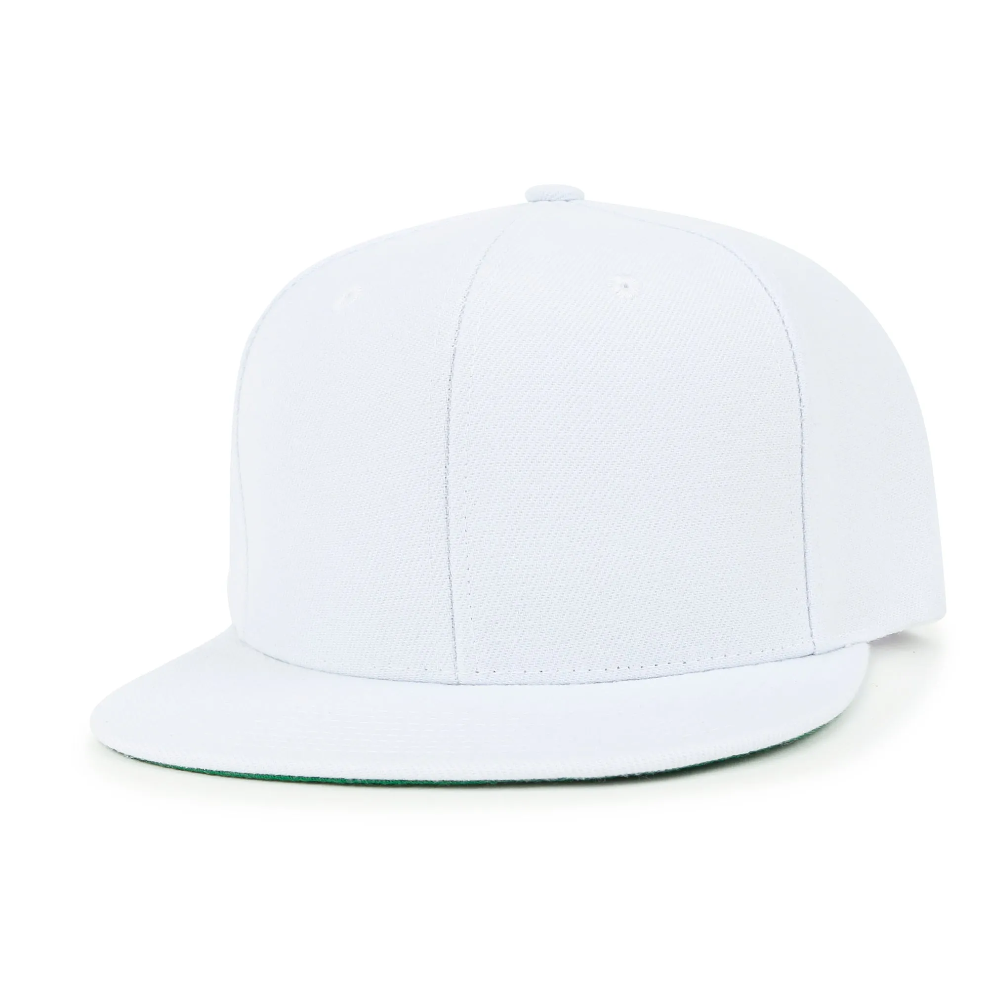 ililily 10 Bulk Pack Blank Six Panel Flat Bill Baseball Cap Basic Trucker Hat