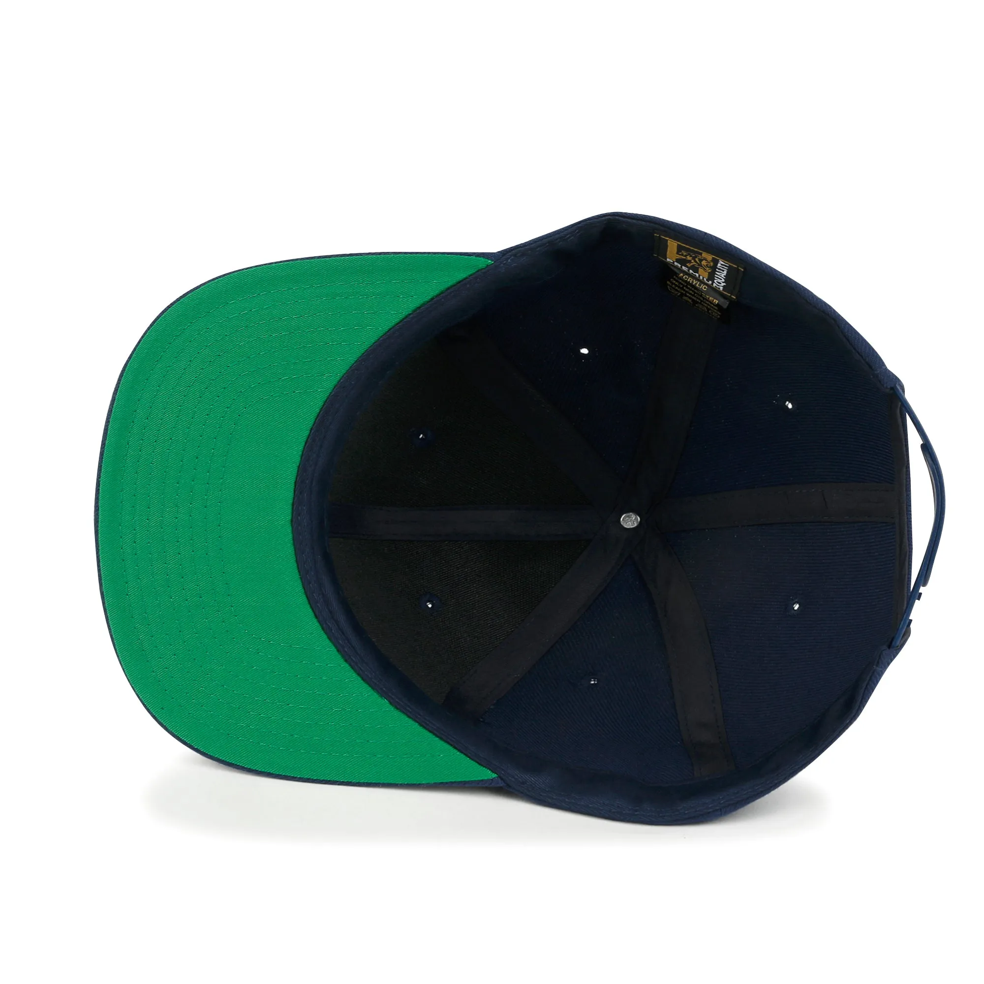 ililily 10 Bulk Pack Blank Six Panel Flat Bill Baseball Cap Basic Trucker Hat
