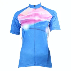ILPALADINO Blue Cycling Jersey Bicycling Summer Pro Cycle Apparel Outdoor Sports Leisure Biking Shirts Breathable and Comfortable NO.209