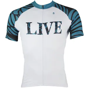ILPALADINO LIVE & SPRINT Men's Green/Red Cycling Mountain Bike Shirt Jersey Bike Shirt MTB Mountain Biking Outdoor Comfortable Riding Clothes NO.141